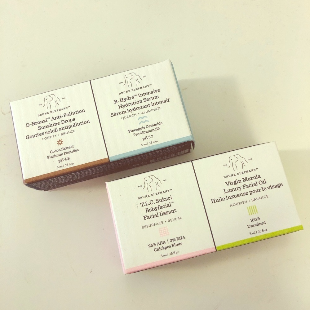Drunk elephant samples set ( 4 products)